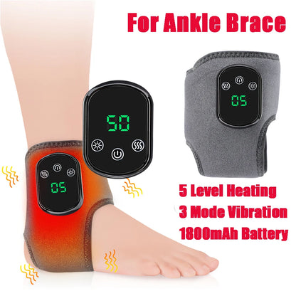 ThermoVibe Heating Massage Brace – Electric Hot Compress for Wrist, Hand & Ankle Pain Relief Support